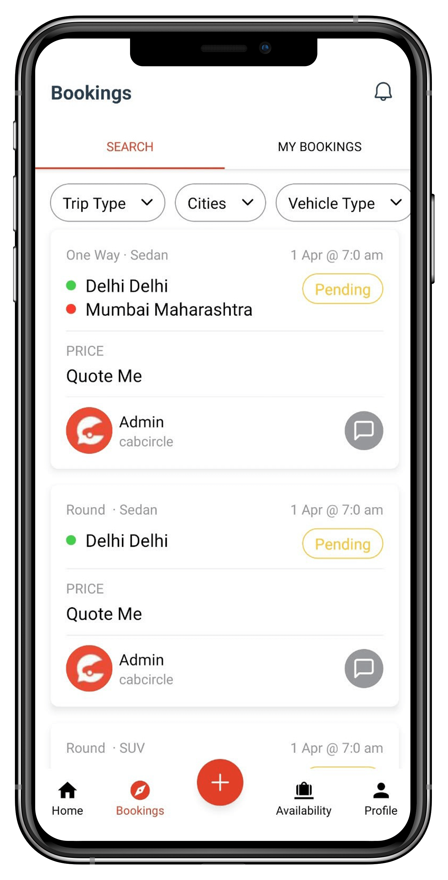 Cab Circle App